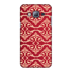 Batik Dyeing Art Deco - Rust Red Slim Hard Shell